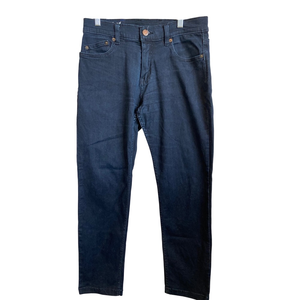 Mugsy Darkest Blues Slim Straight Stretch Jeans Indigo FLX5NDB-31X30 Mens 31x30